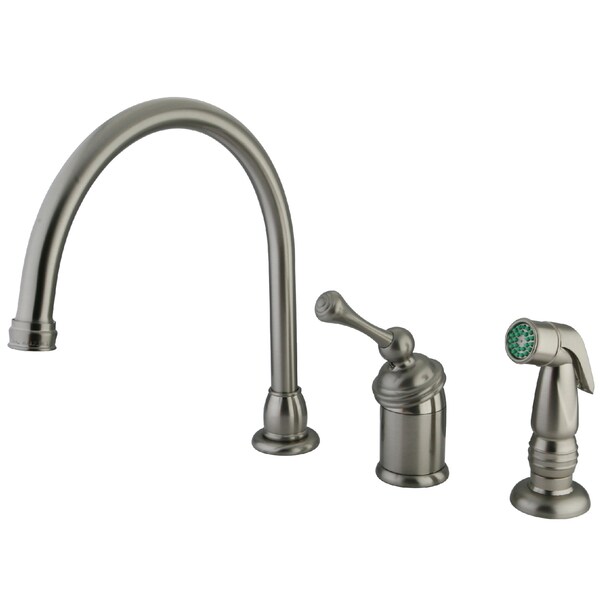 Widespread Kitchen Faucet, Brushed Nickel